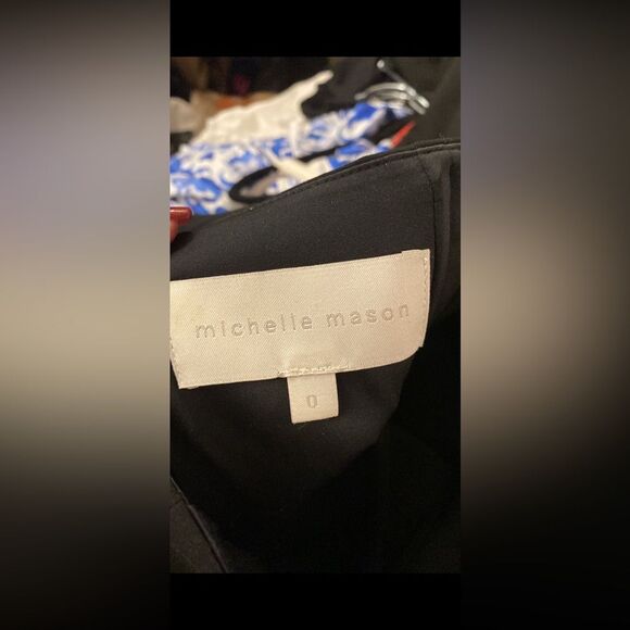 Michelle Mason Black Halter Jumpsuit with Cutout Details, US0 - Picture 13 of 15